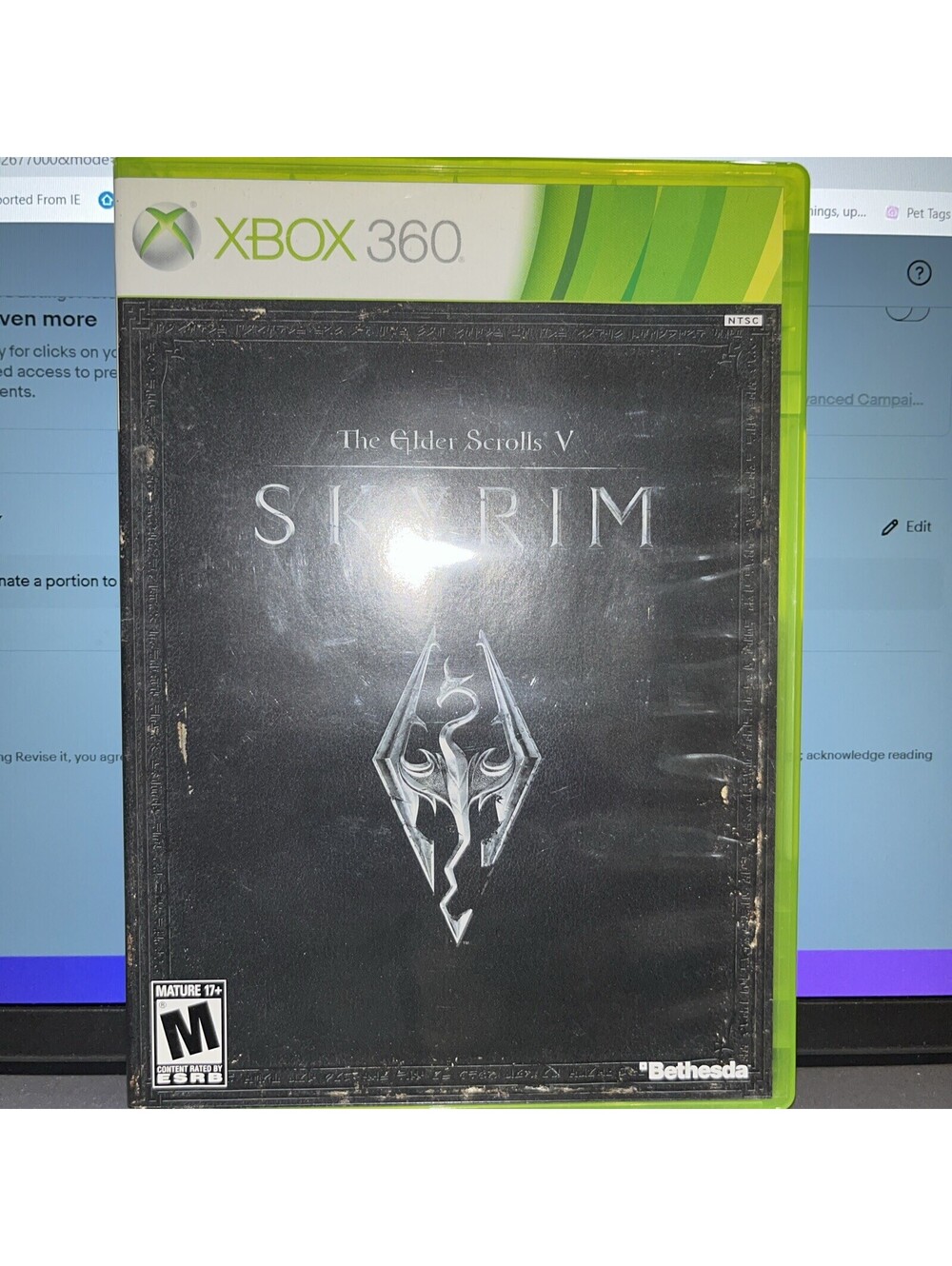 The Elder Scrolls V: Skyrim ( Xbox 360) No Manual. New Case. Tested